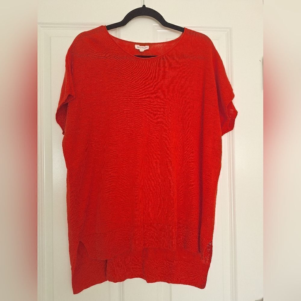 Eileen Fisher linen carrot color bluase size S